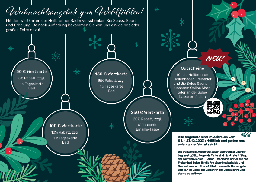 Weihnachtsangebote zum Wohlfühlen